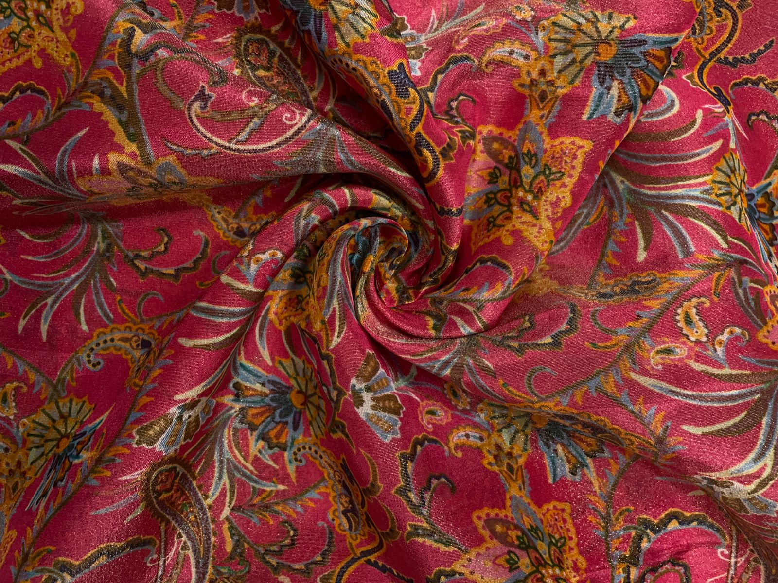 Multicolor Floral Tissue Fabric KTEX