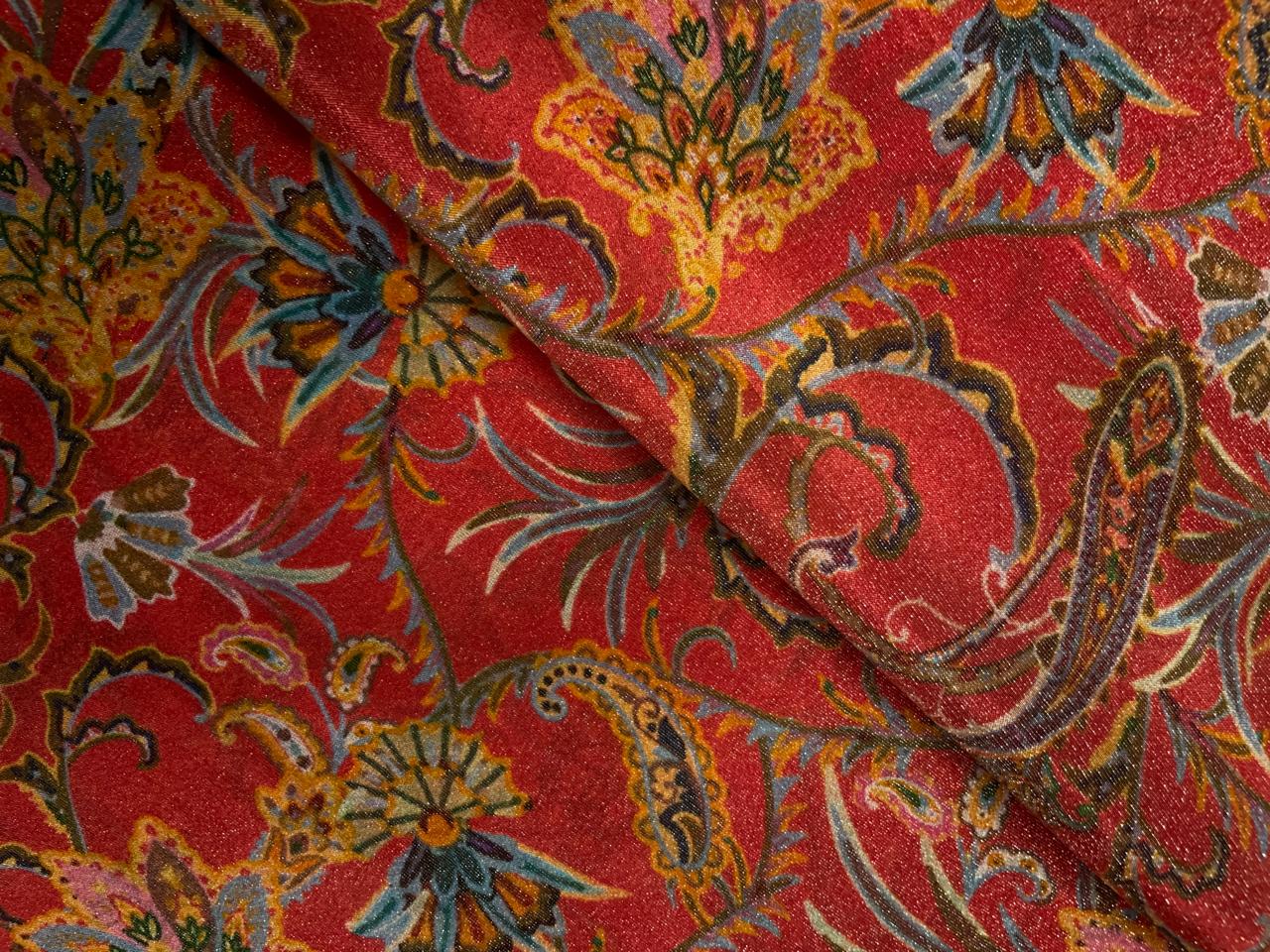 Multicolor Floral Tissue Fabric KTEX