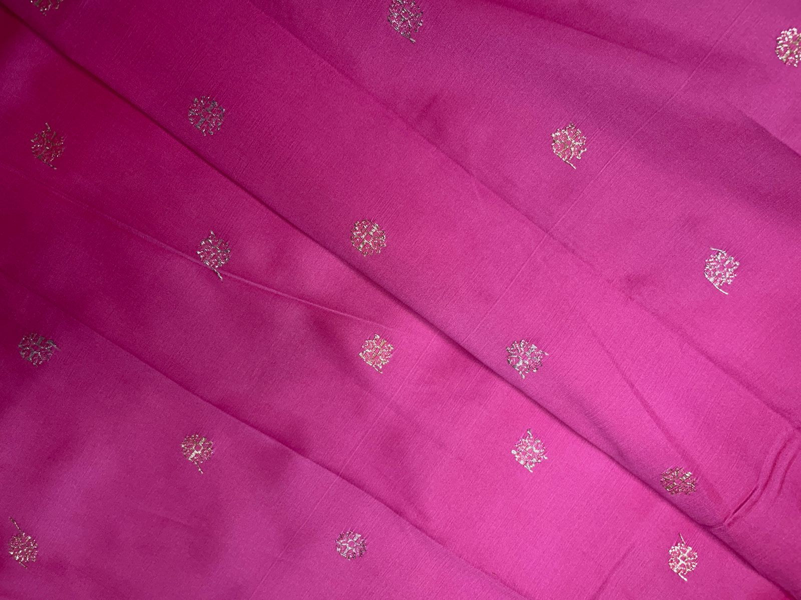 Pink Floral Tafta Boti Embroidery 44 Kapdashop