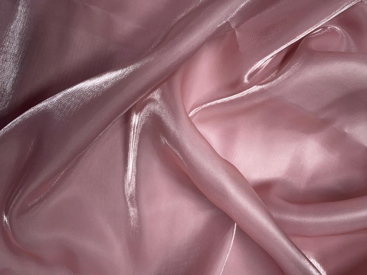 Baby Pink Color Jimmy Choo Organza Fabric Kapdashop