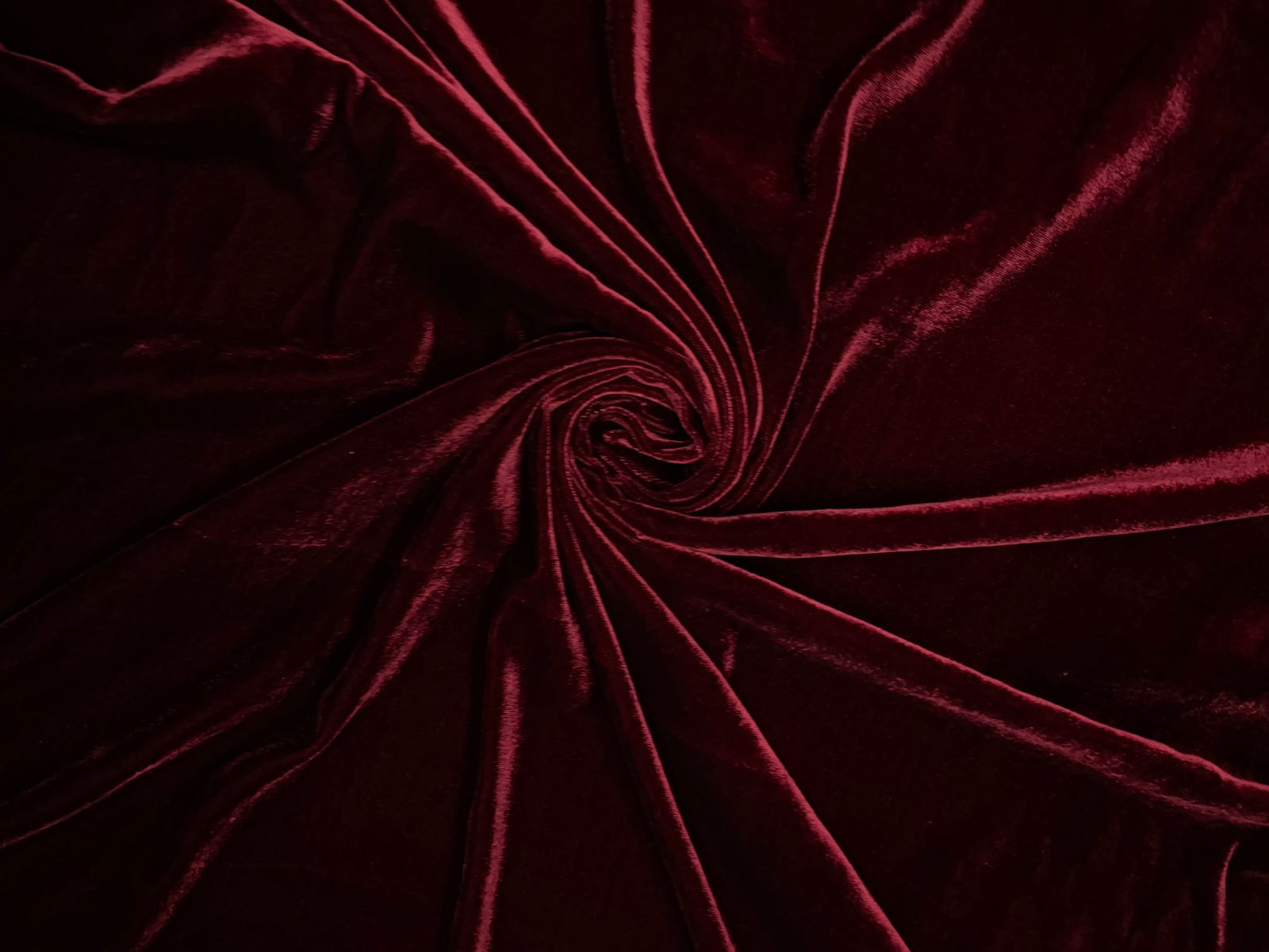 Maroon Plain 9% Pure Velvet Fabric KTEX