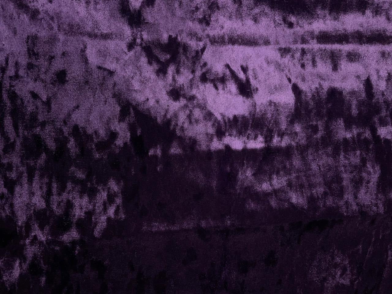 Purple Imported Ice Velvet Lycra Fabric KTEX