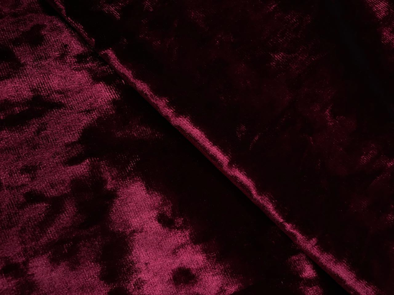Maroon Plain Ice Velvet Lycra Fabric Kapdashop