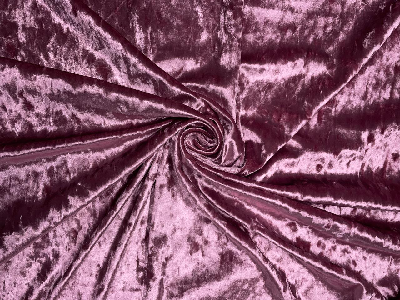 Light Pink Imported Ice Velvet Lycra Fabric KTEX