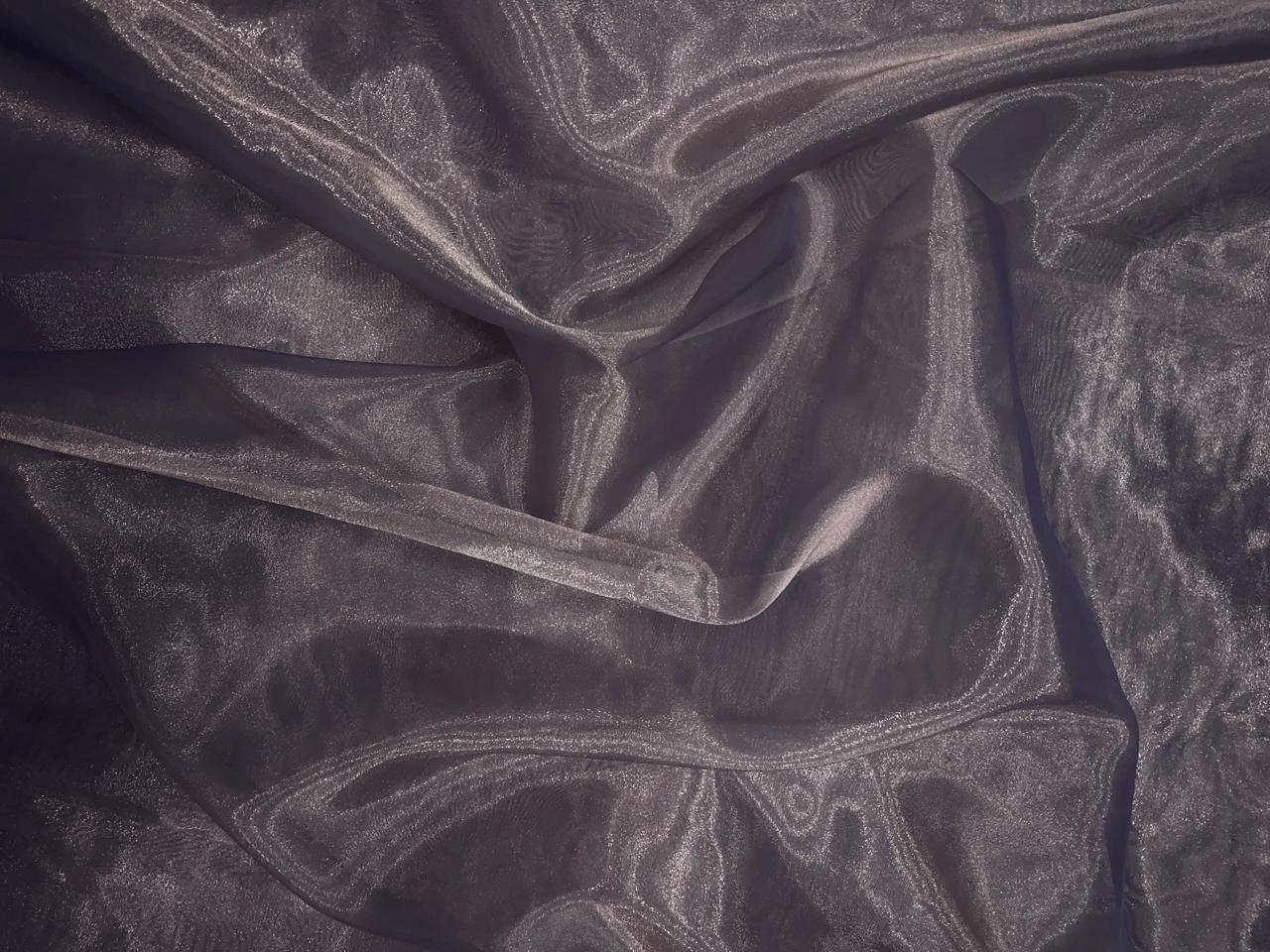 Dark Grey Two Tone Organza KTEX