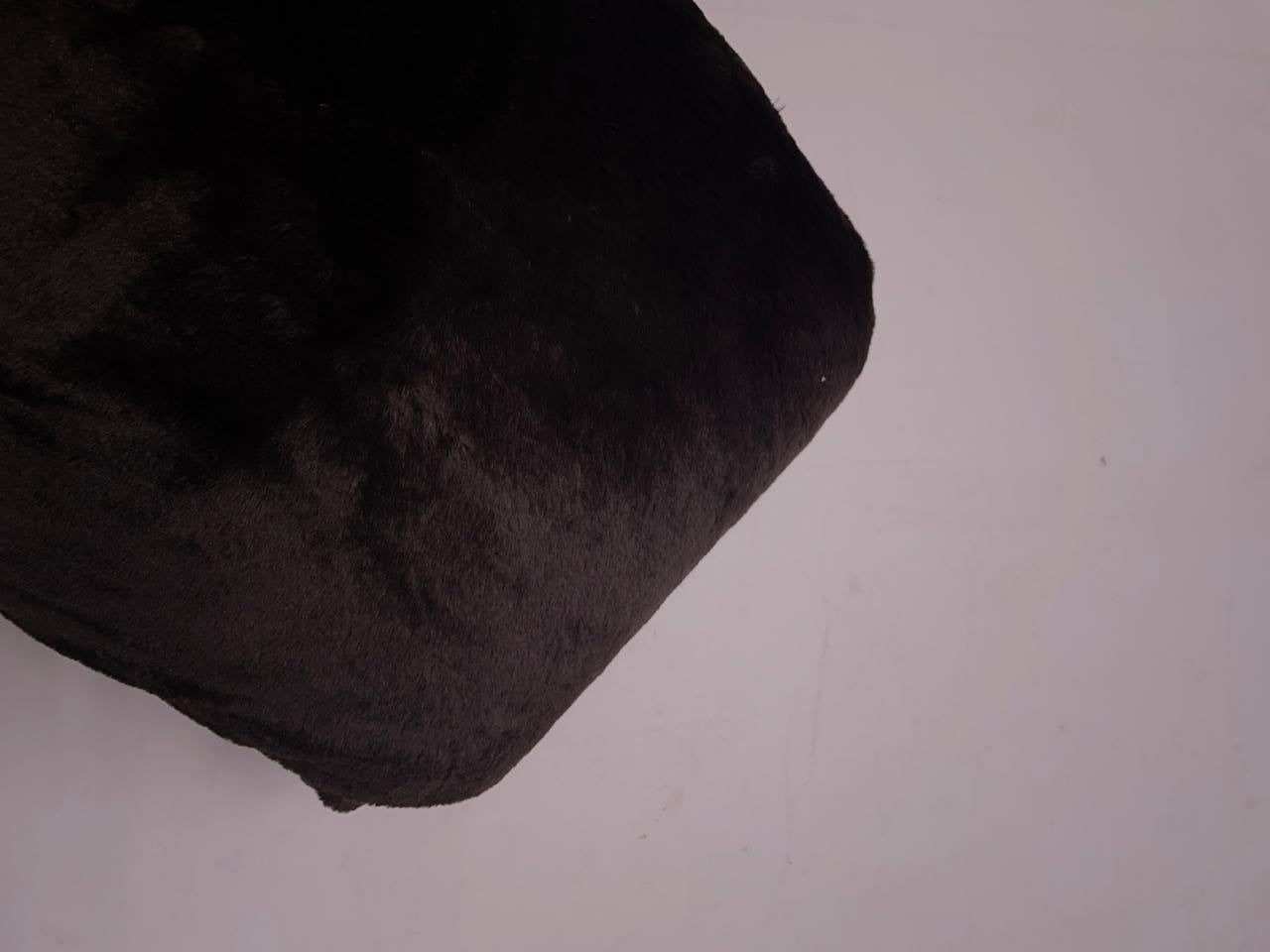 Dark Brown Plain Imported Rabbit Fur Fabric Kapashop