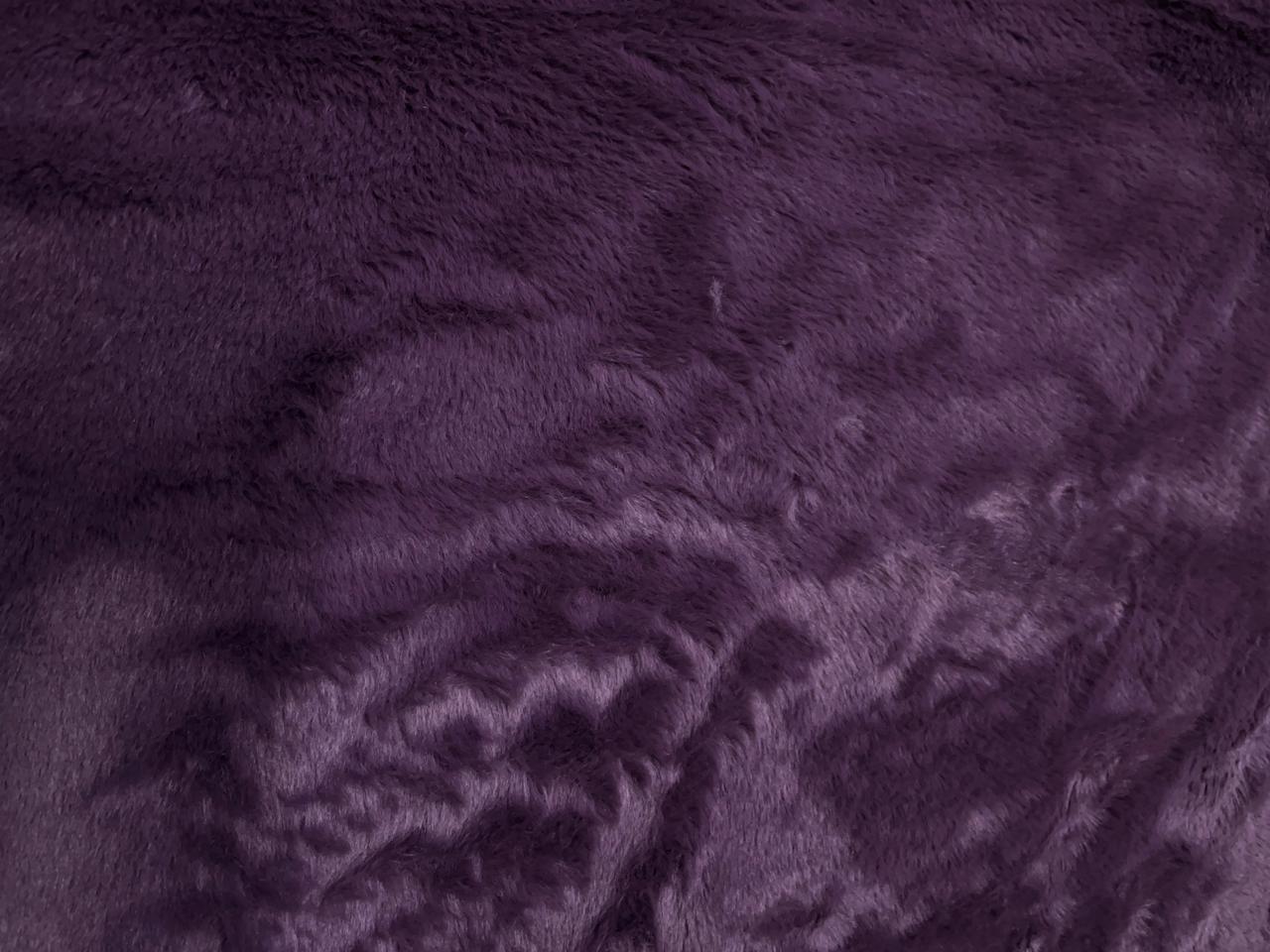 Lilac Color Plain Imported Rabbit Fur Fabric KTEX