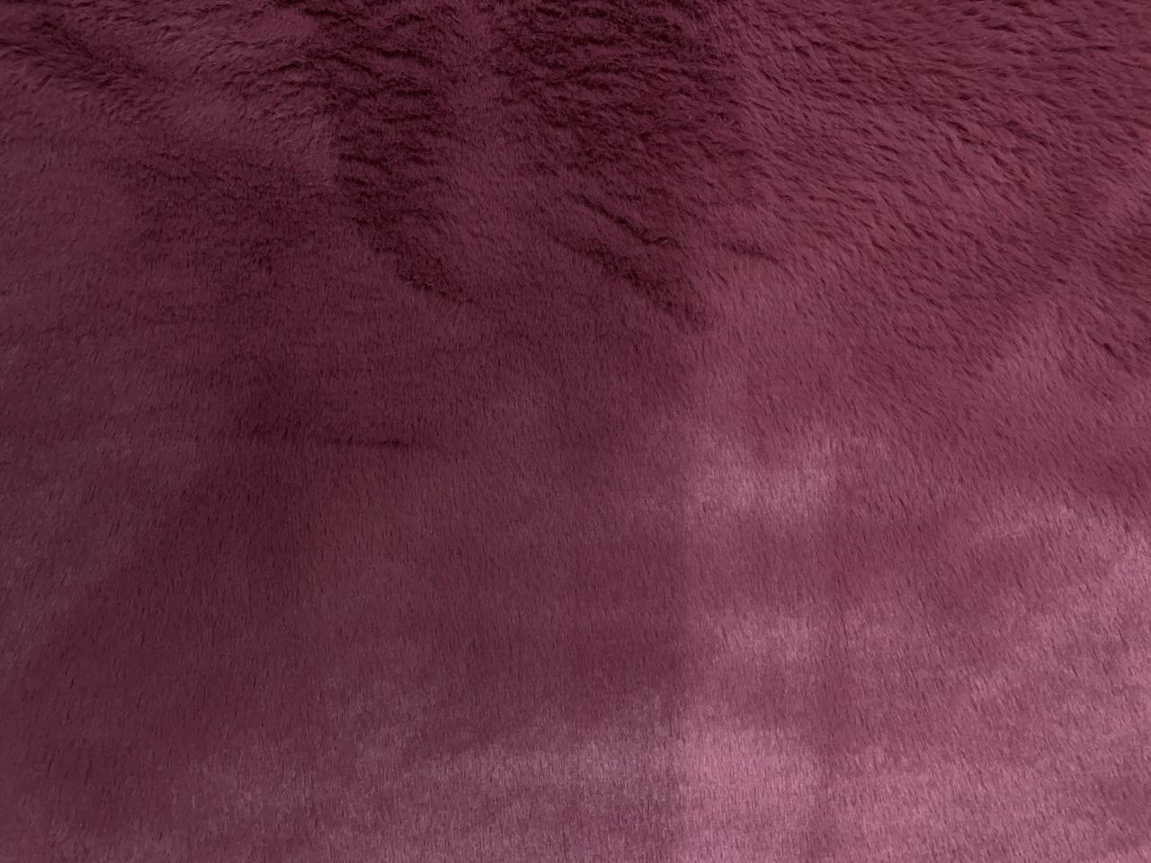 Dusty Pink Plain Imported Rabbit Fur Fabric KTEX