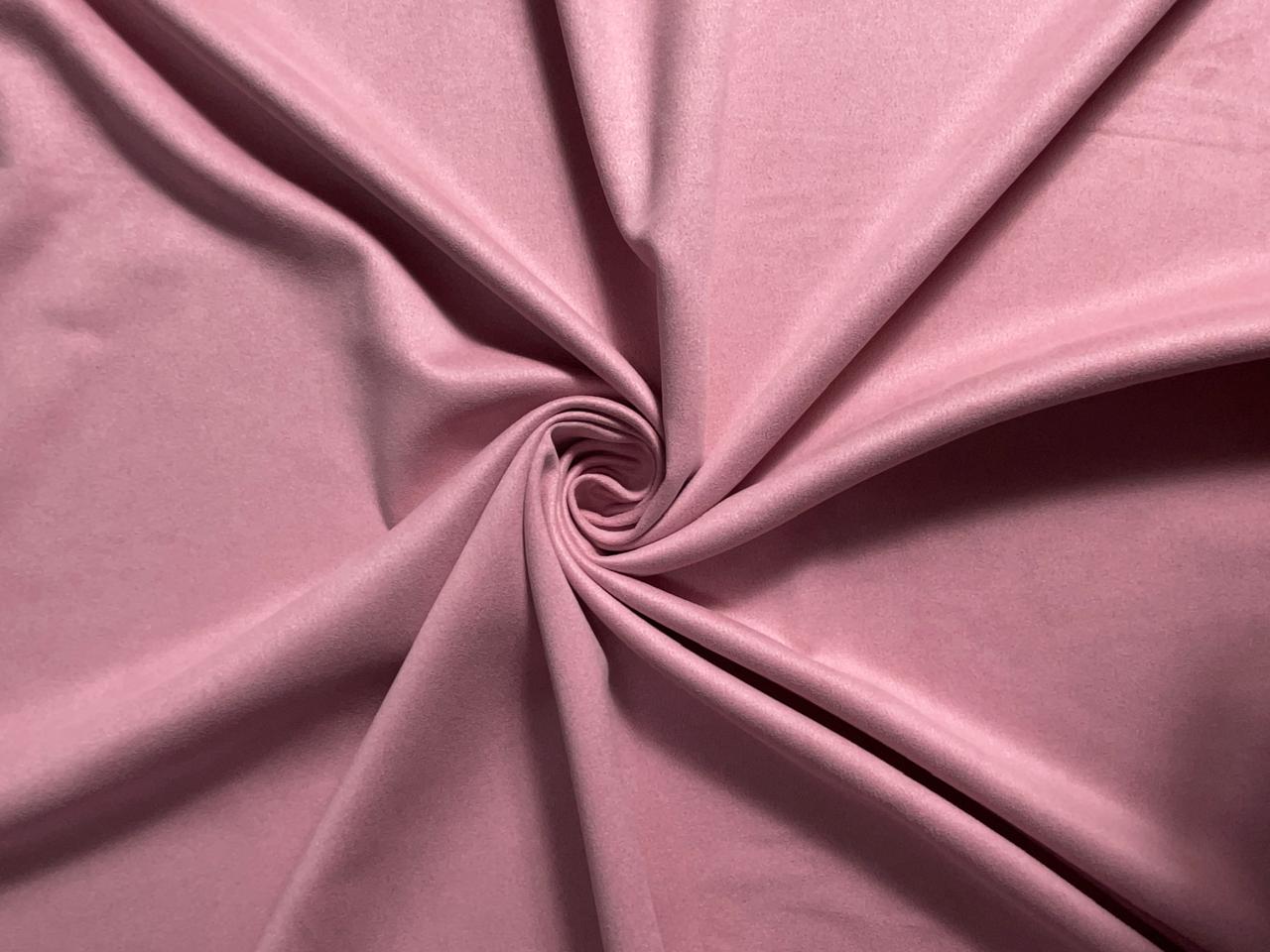 Baby Pink Imported Suede Fabric Fabric KTEX