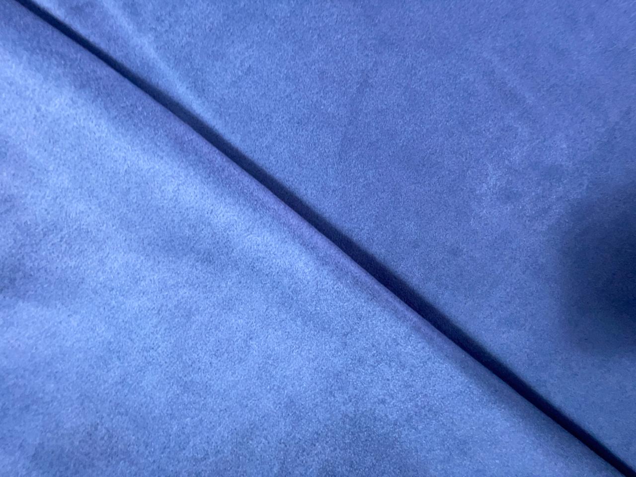 Dusty Blue Imported Suede Fabric Fabric KTEX