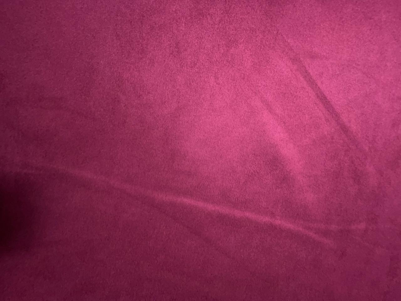 Dull Maroon Imported Suede Fabric Fabric KTEX