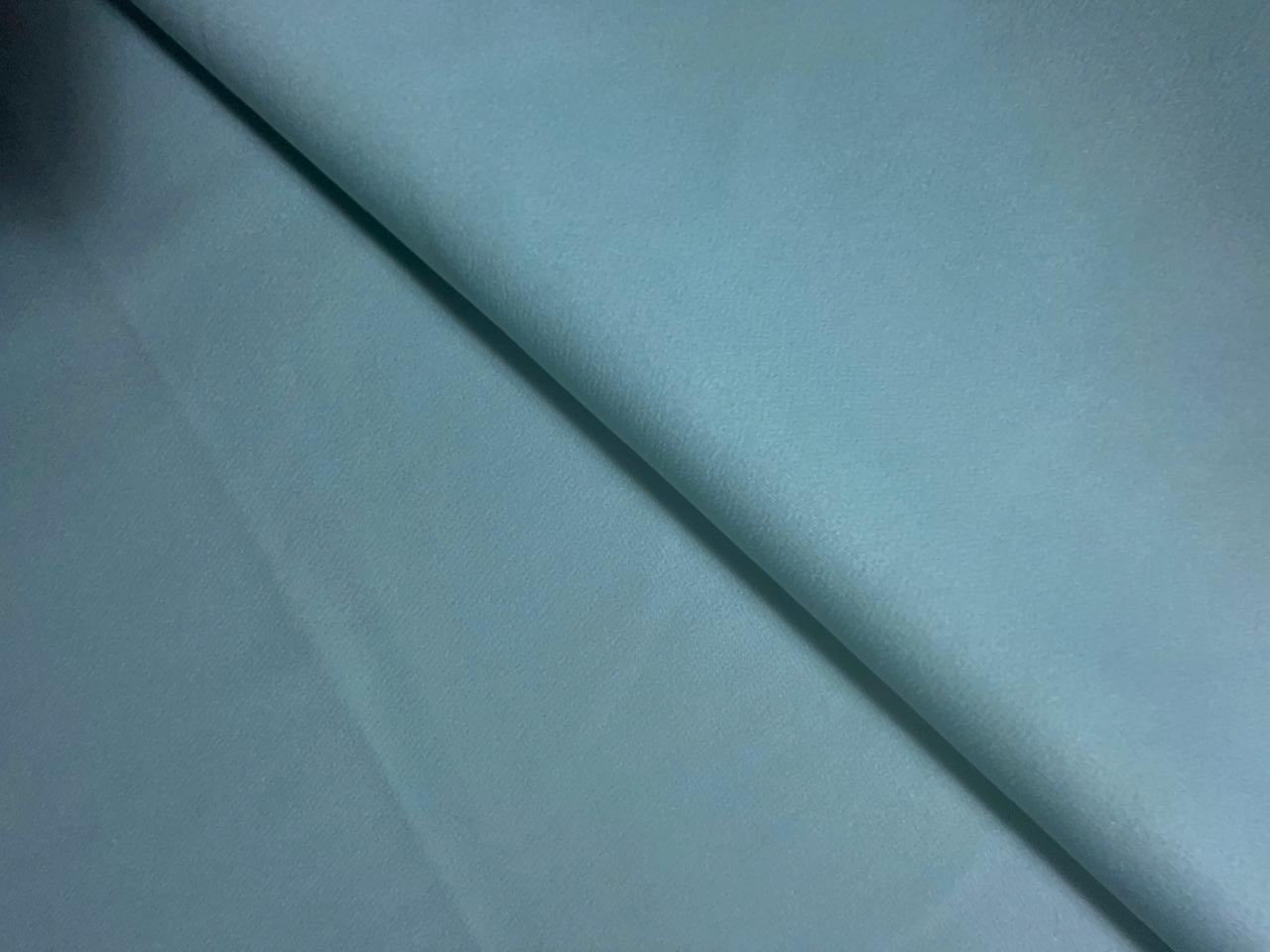 Light Mint Blue Plain Barbie Crepe Fabric KTEX