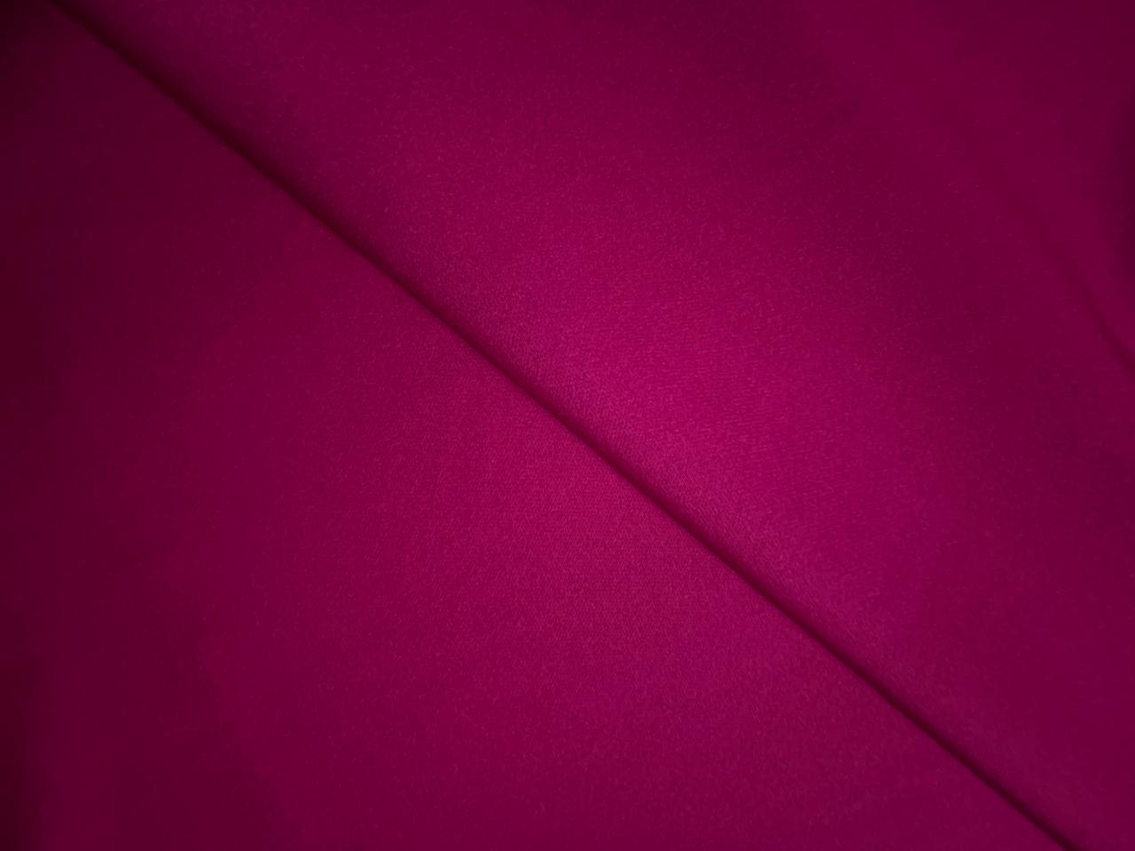 Hot Pink Plain Barbie Crepe Fabric KTEX