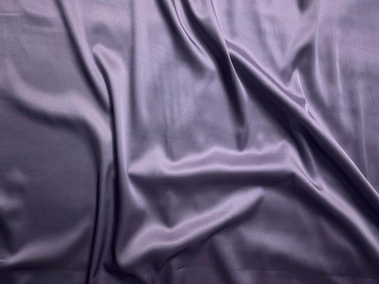 Light Grey Plain Armani Satin Lycra Fabric KTEX