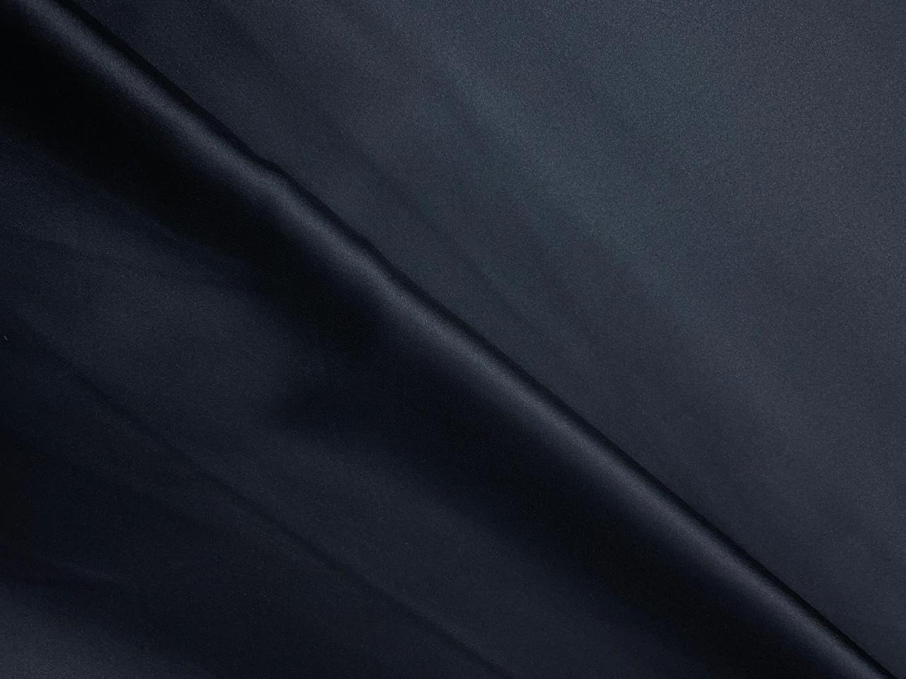 Dark Grey Plain Armani Satin Lycra Fabric KTEX