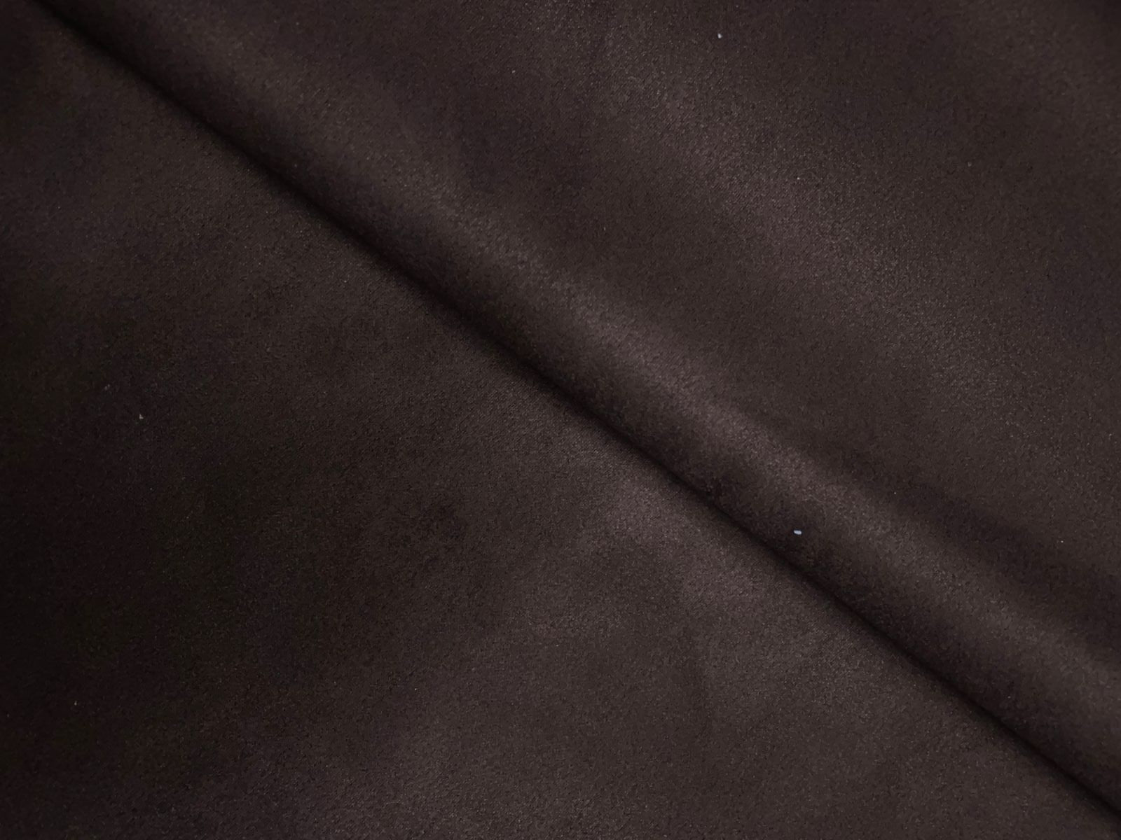 Coffee Plain Imported Suede Fabric Fabric KTEX