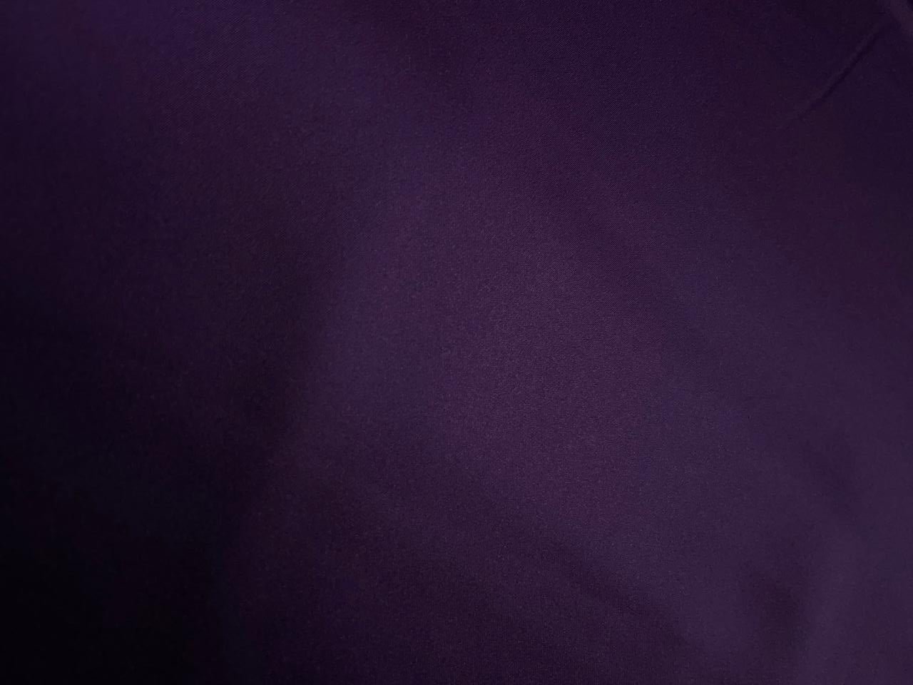 Dark Purple Plain Armani Satin Lycra Fabric KTEX