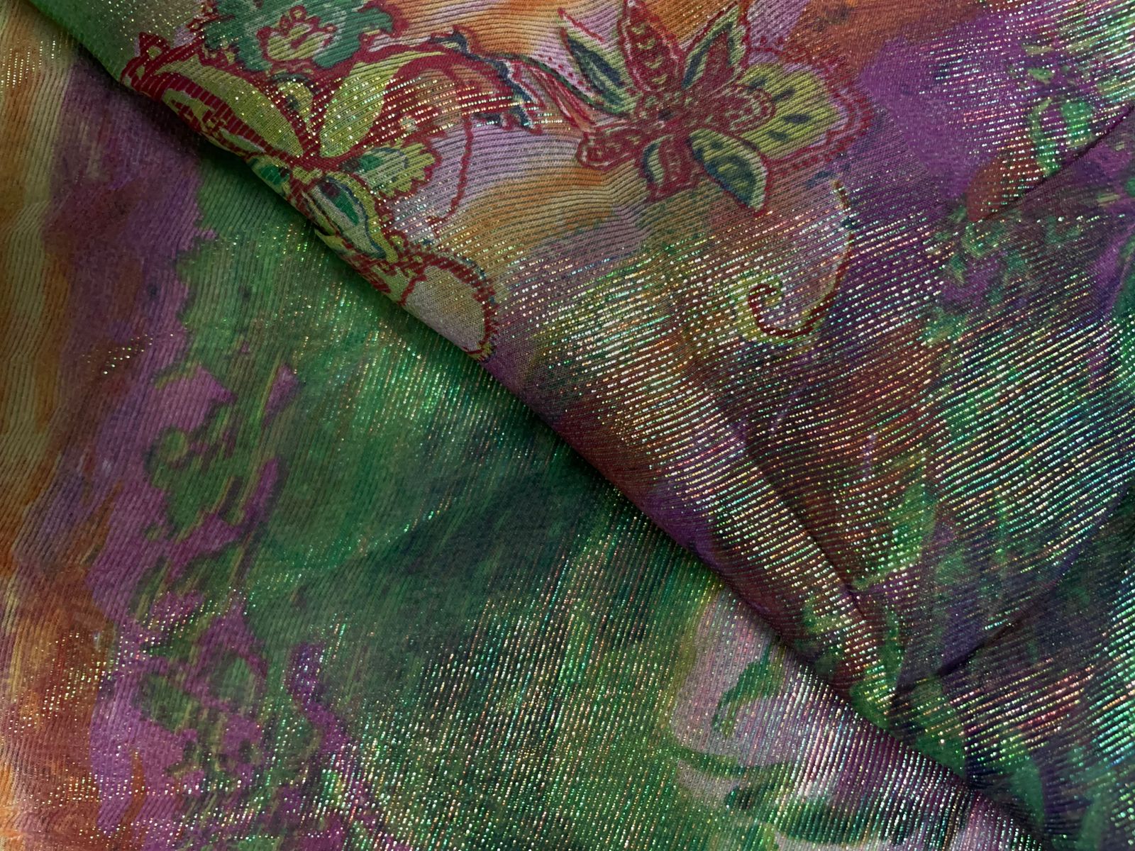 Multi Abstract Lame Fabric Fabric KTEX