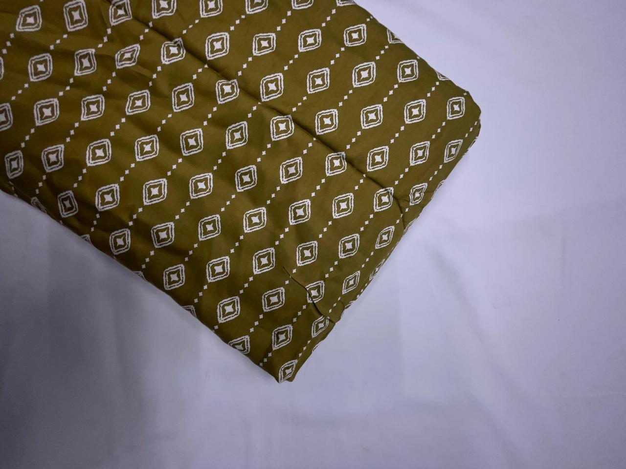 Mehndi Abstract Modal Satin Fabric KTEX