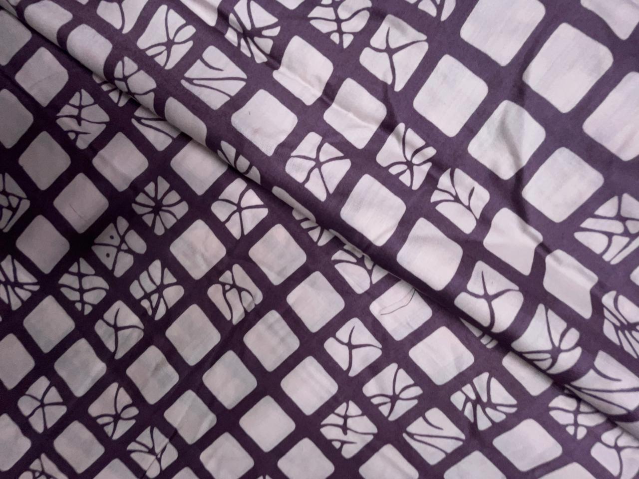 Onion Color Geometric Modal Satin Fabric KTEX