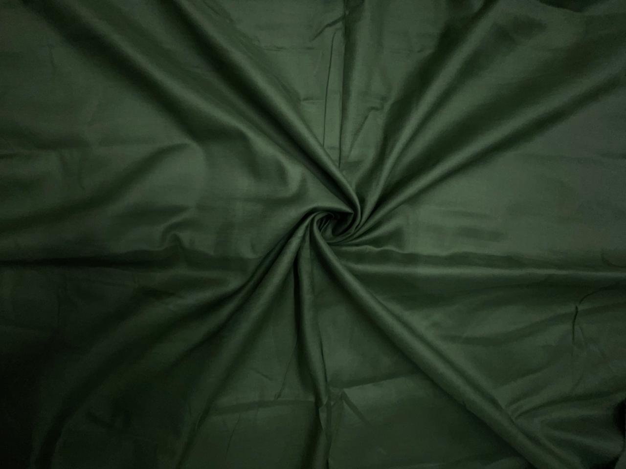 Mehndi Green Plain Glace Cotton Fabric N17 KTEX