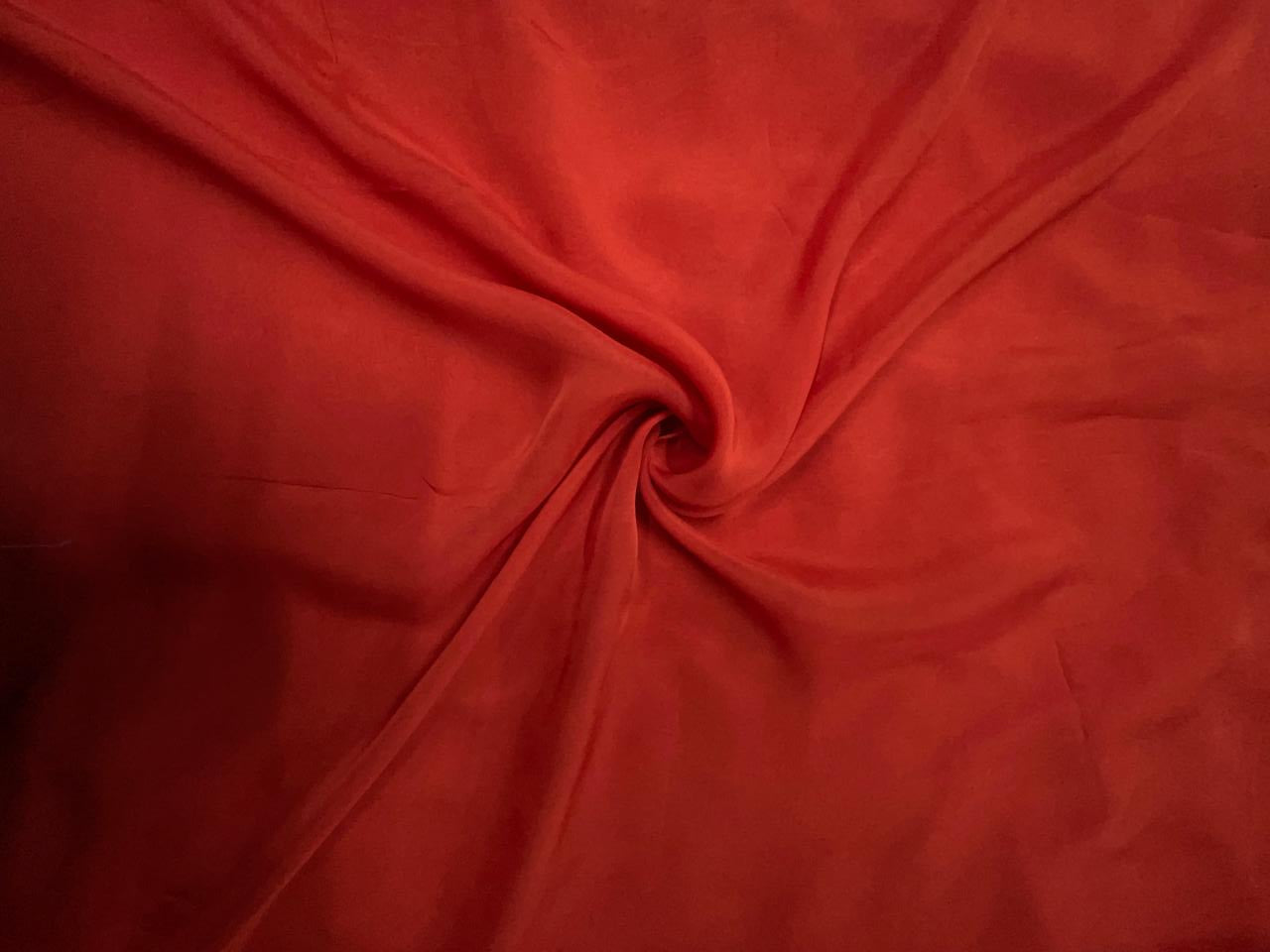 Dark Orange Viscose Organza N120Dd Fabric KTEX