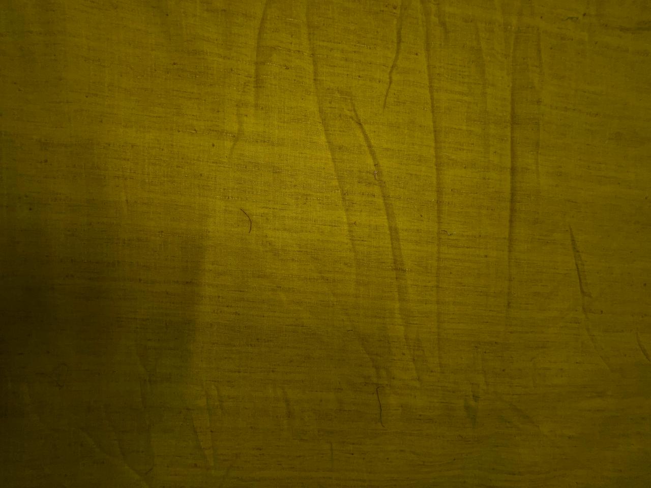 Yellow Plain Cotton Linen Fabric KTEX