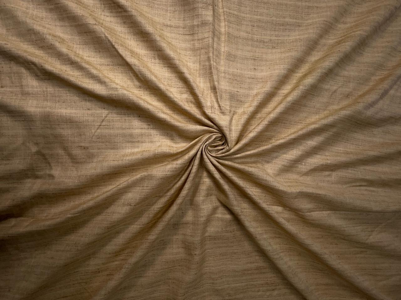 Beige Plain Cotton Linen Fabric KTEX