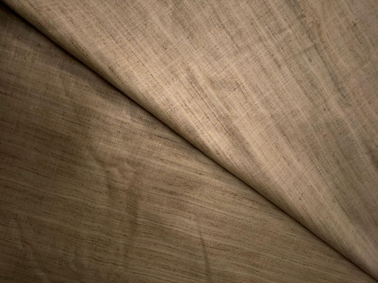 Beige Plain Cotton Linen Fabric KTEX