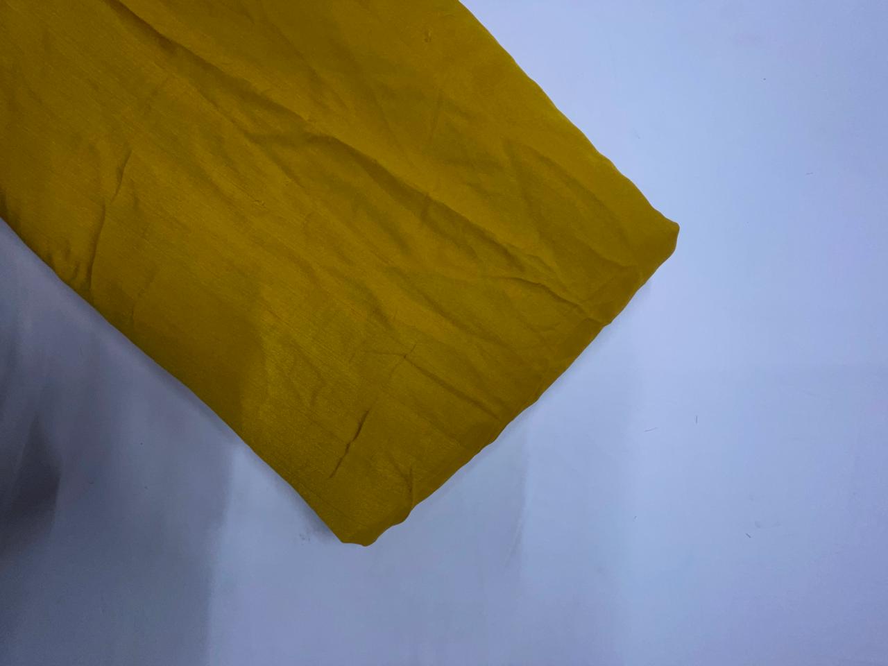 Mustard Plain Mastani Silk Fabric KTEX