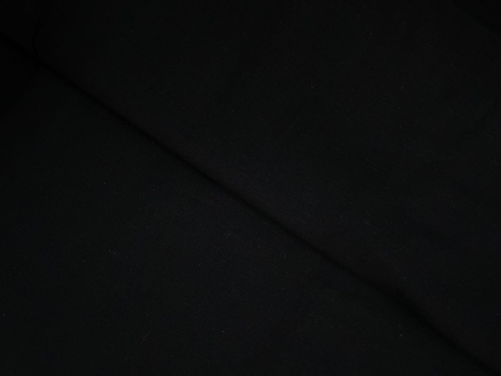 Black Plain Dyed Cotton Flex Fabric KTEX