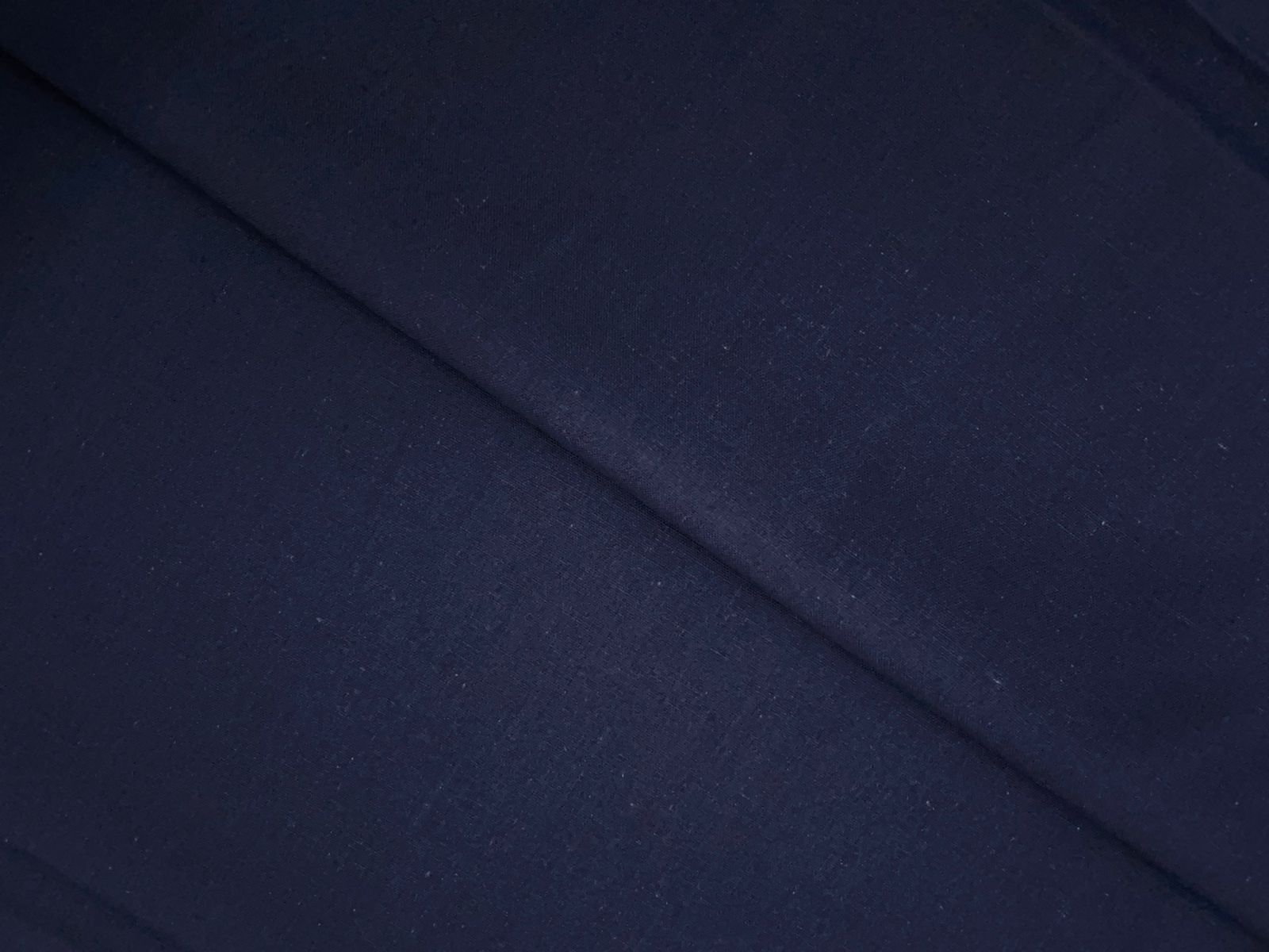 Navy Blue Plain Dyed Cotton Flex Fabric KTEX