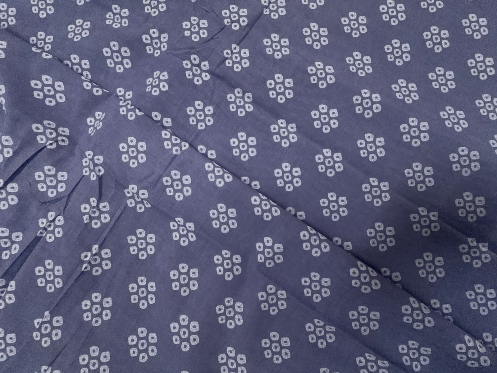 Lilac Floral Cotton Cambric Fabric KTEX