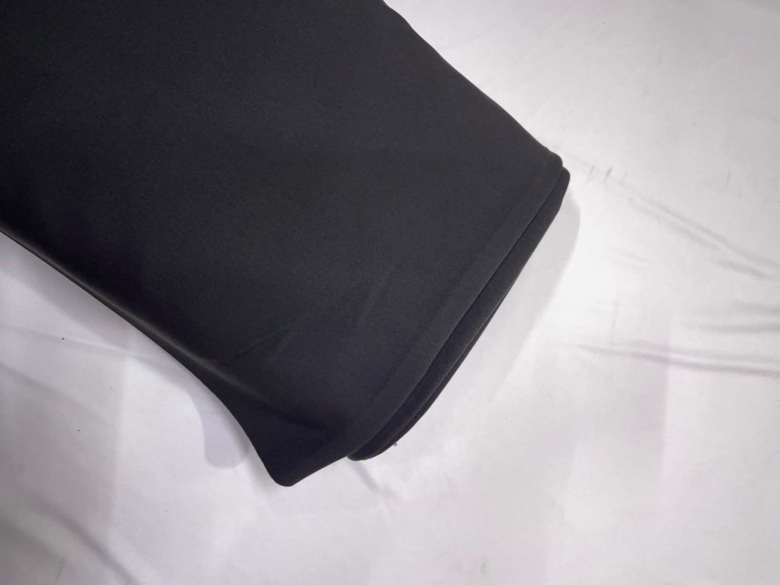 Dark Grey Plain Barbie Crepe Fabric KTEX