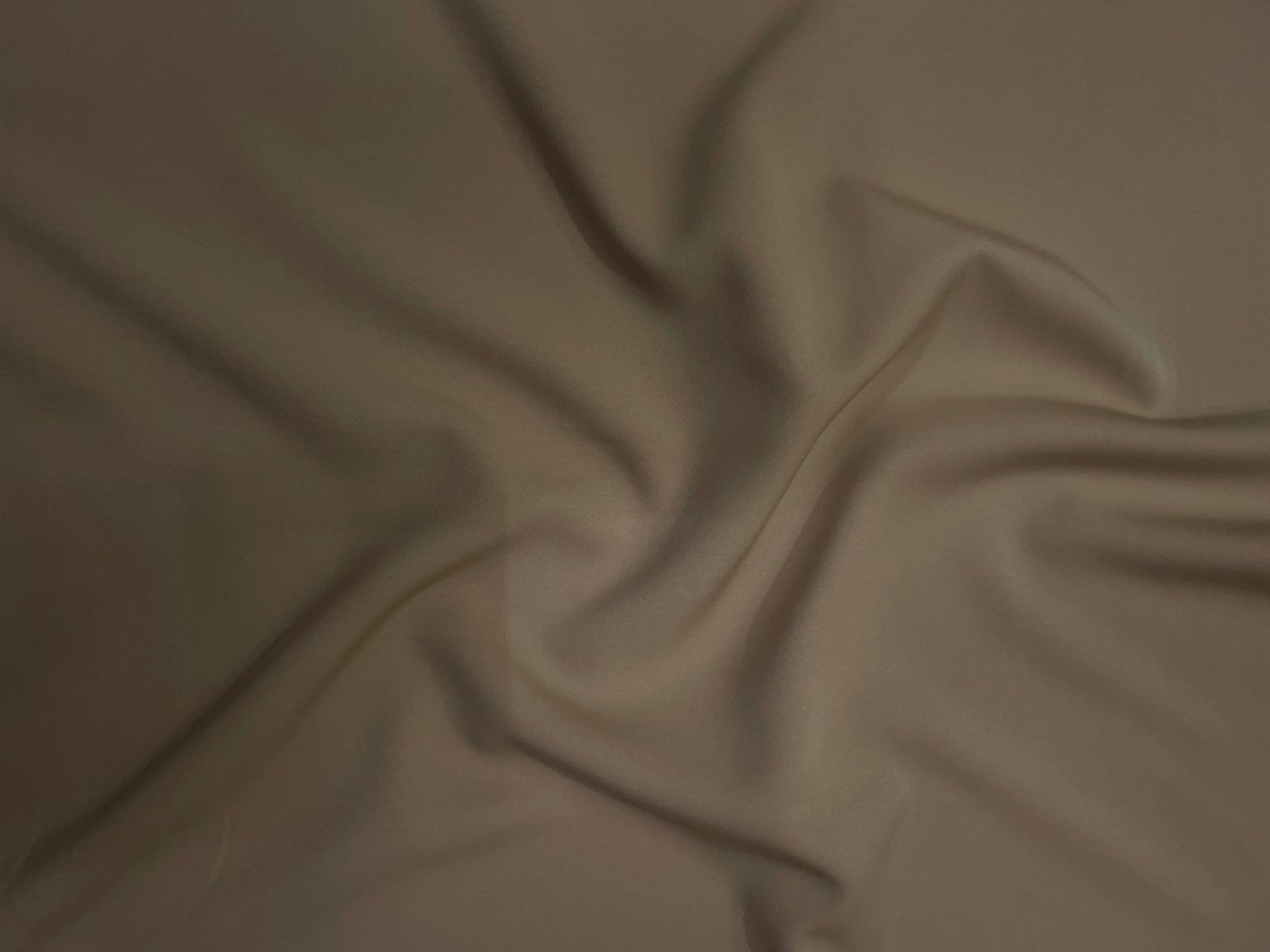 Light Fawn Plain Barbie Crepe Fabric KTEX