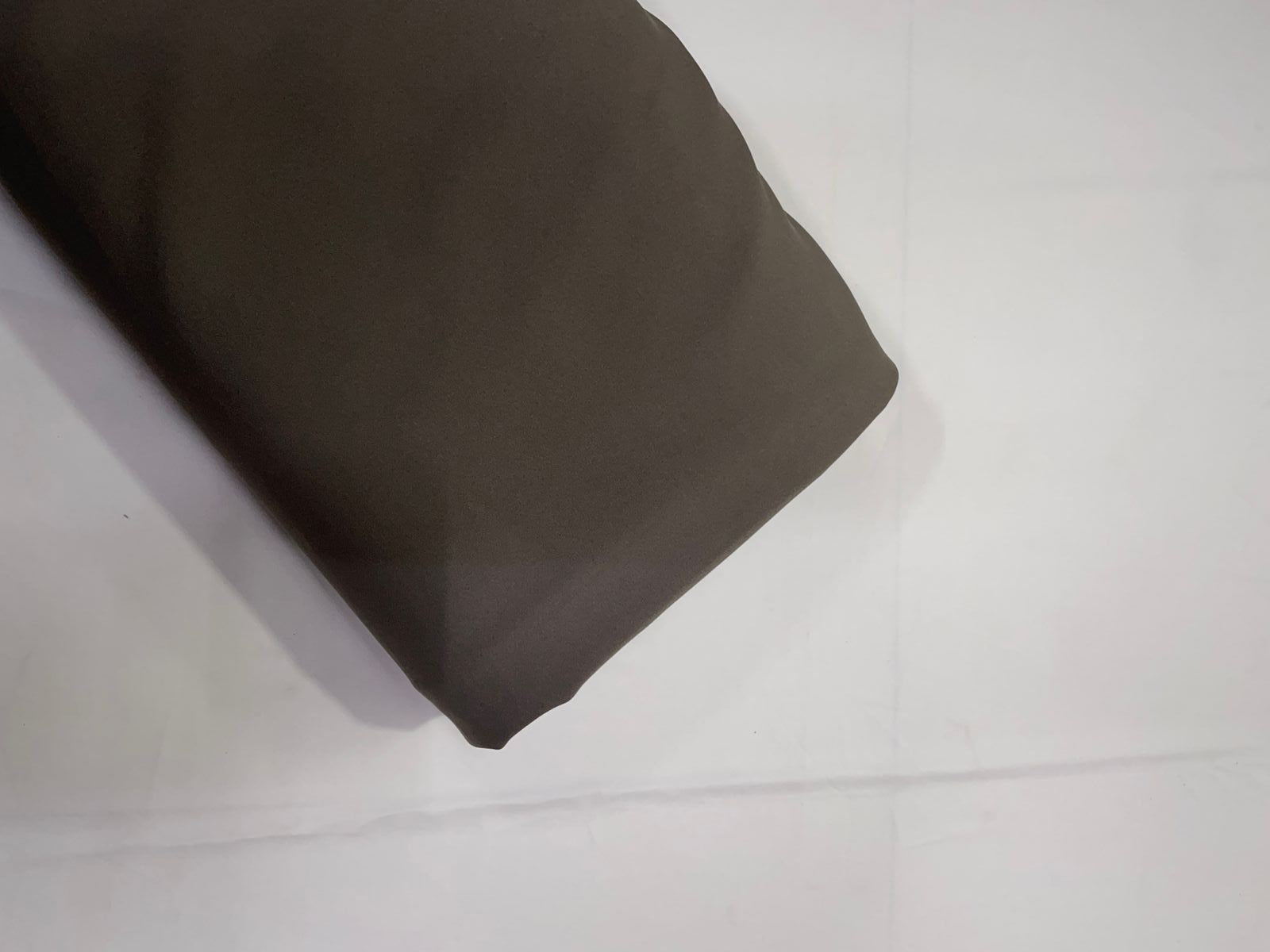 Mouse Grey Plain Barbie Crepe Fabric KTEX