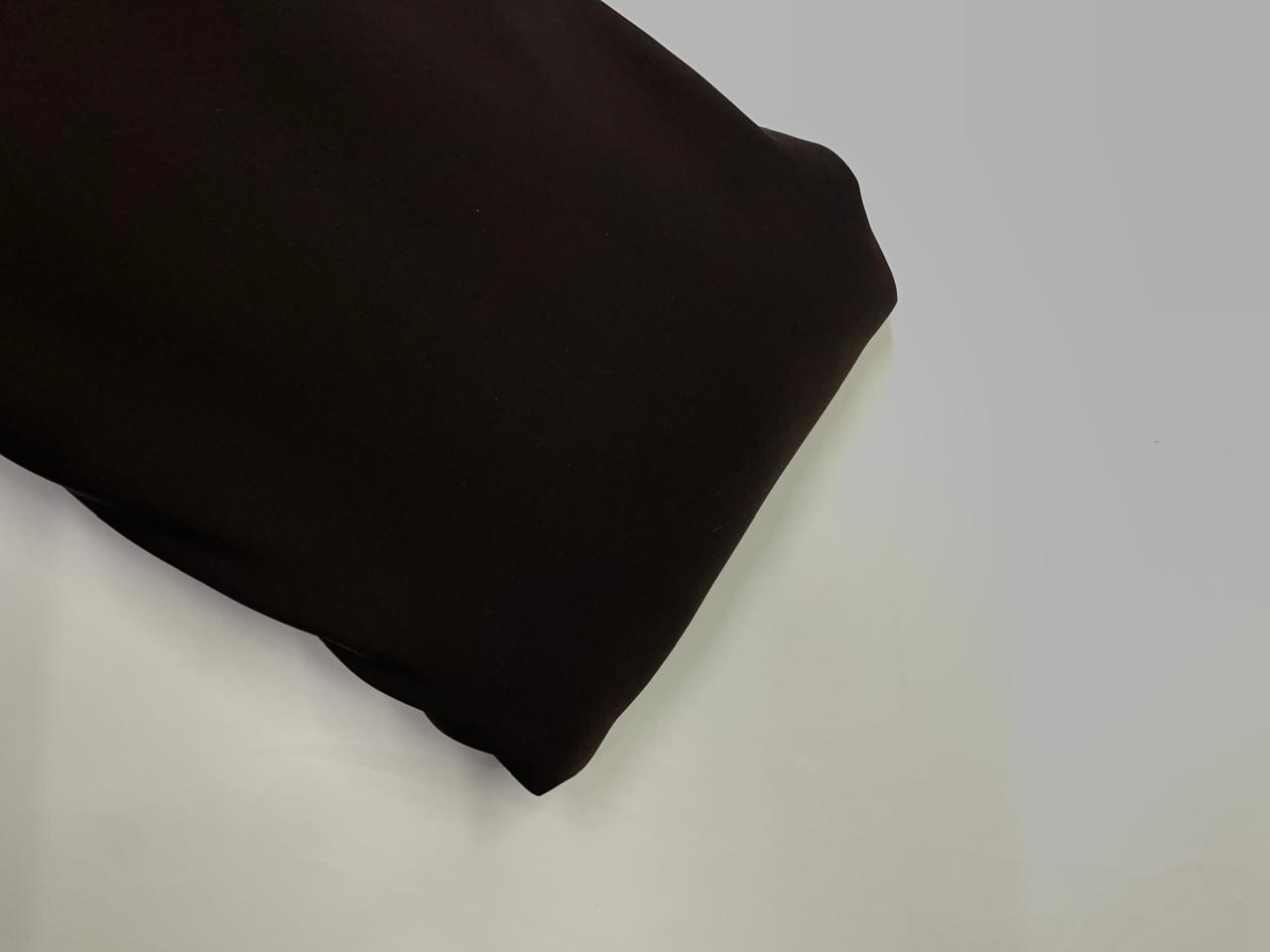 Dark Coffee Plain Premium Imported Korean Lachka Fabric KTEX