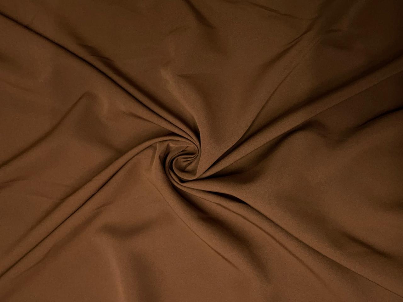 Tan Plain Premium Imported Korean Lachka Fabric KTEX