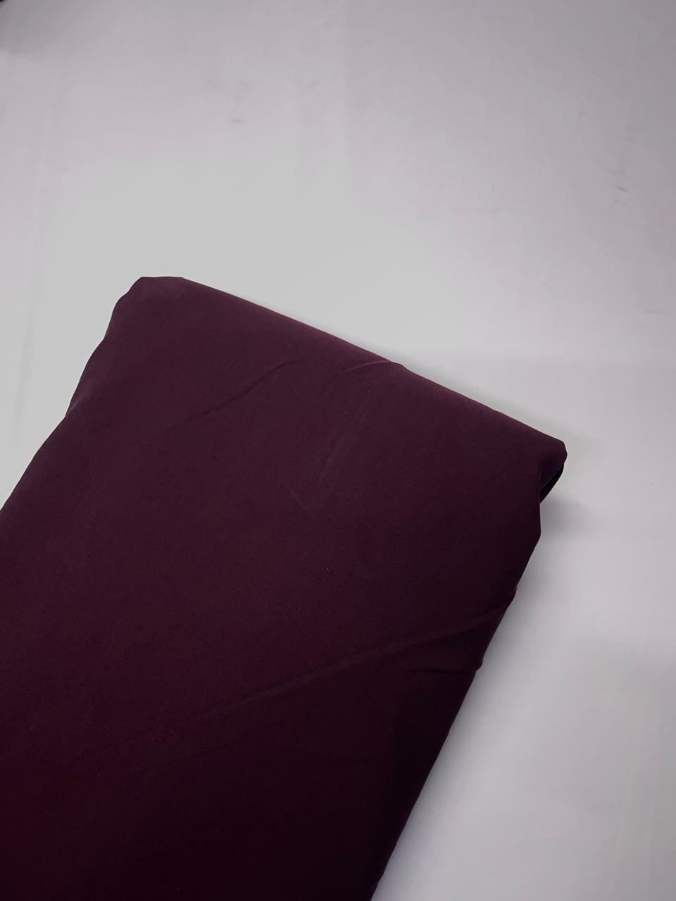 Wine Plain Premium Imported Korean Lachka Fabric KTEX