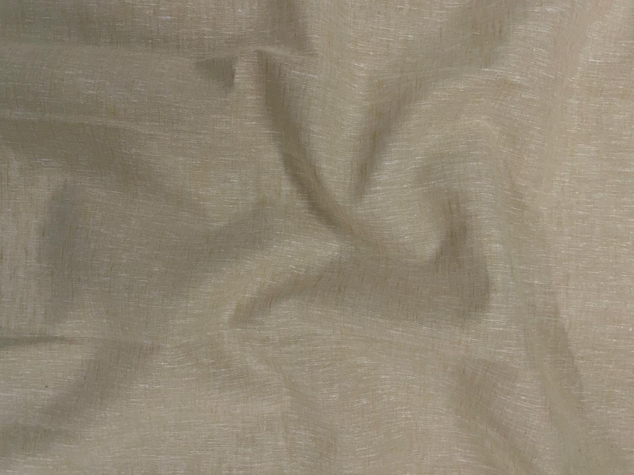 Light Yellow Plain Cotton Linen Fabric KTEX