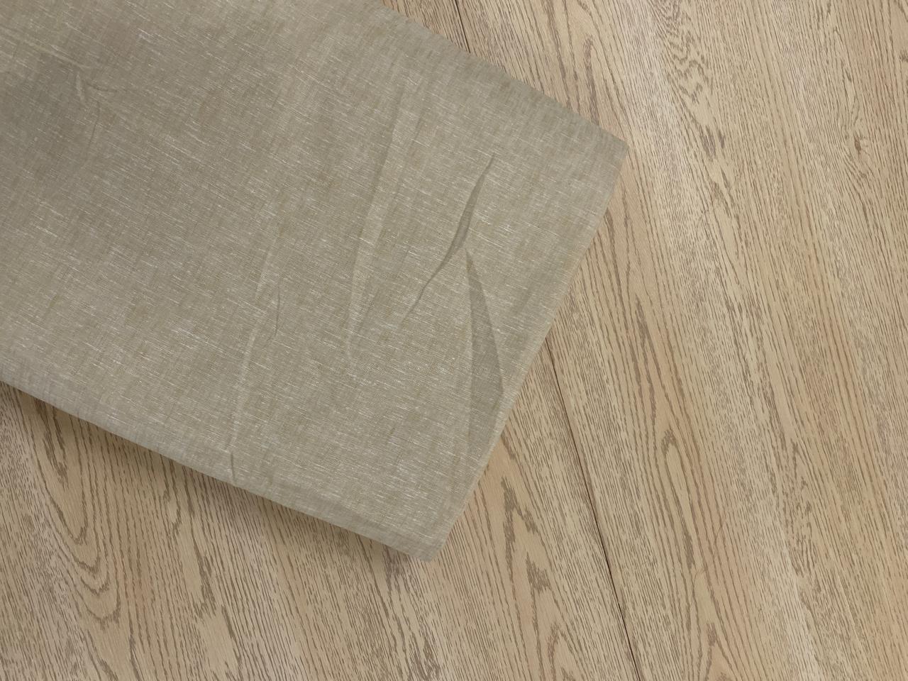 Light Yellow Plain Cotton Linen Fabric KTEX