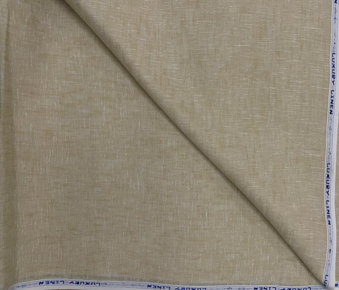 Light Yellow Plain Cotton Linen Fabric KTEX