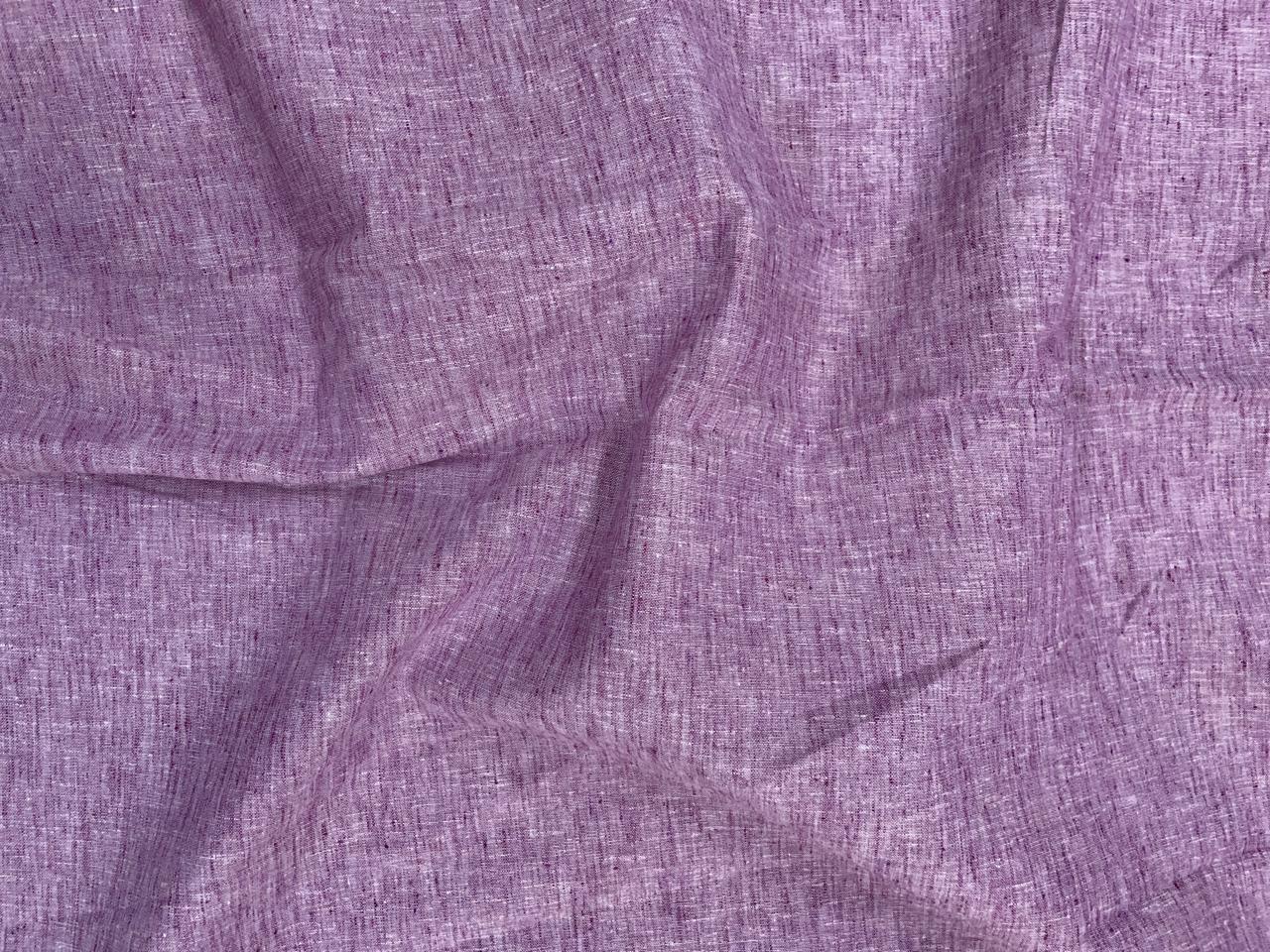 Purple Plain Cotton Linen Fabric KTEX