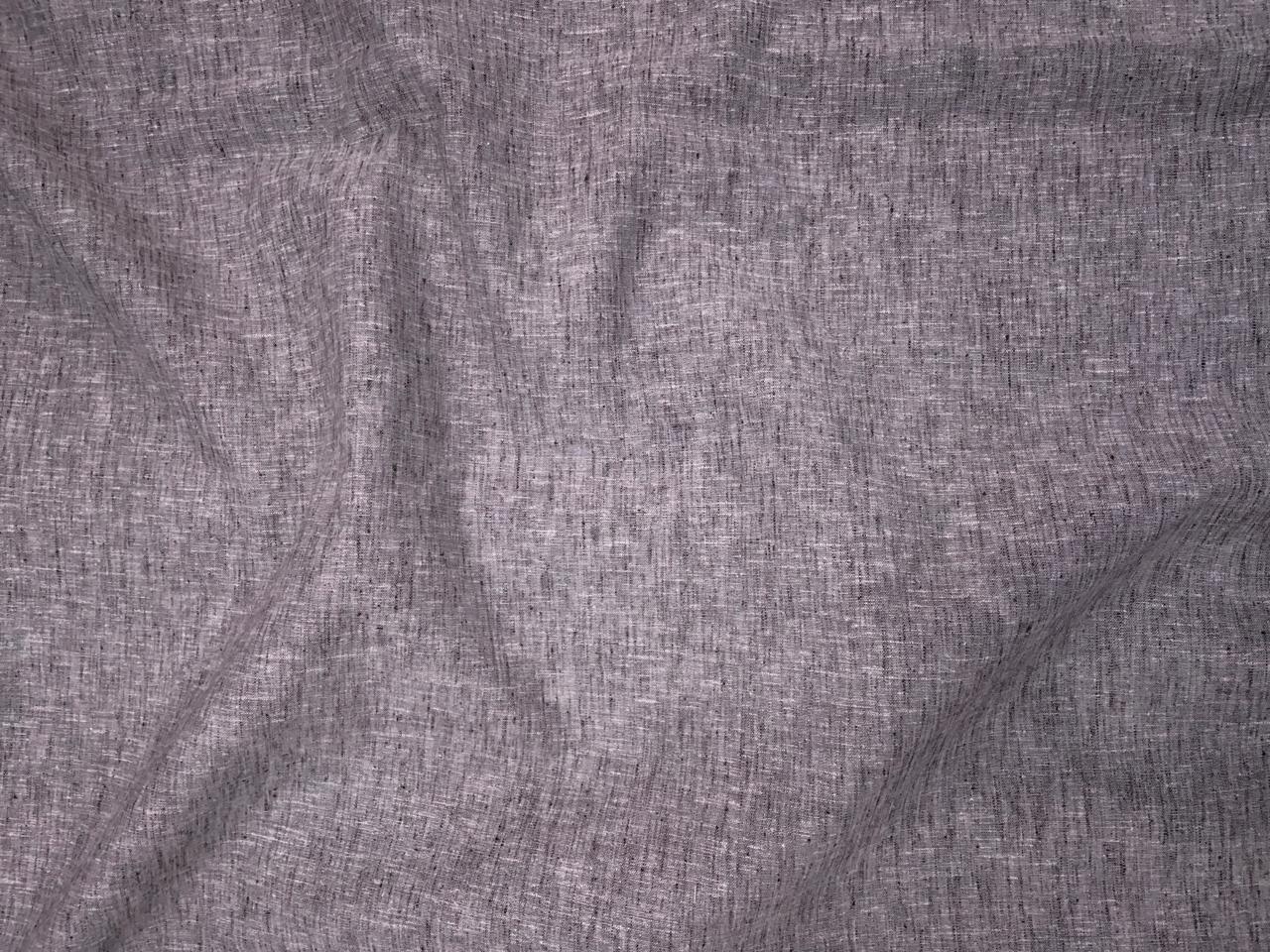 Brown Plain Cotton Linen Fabric KTEX