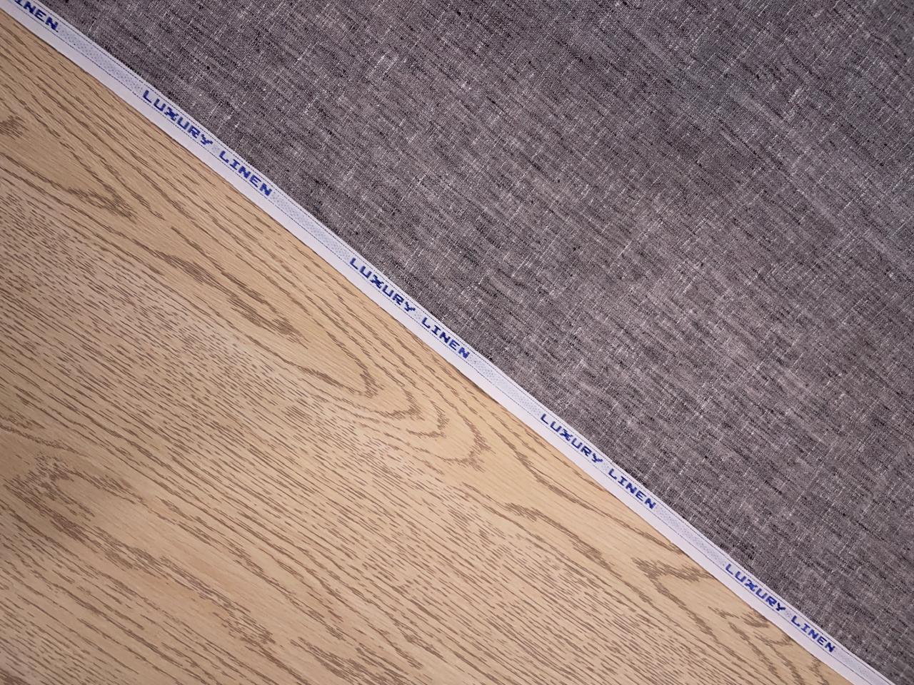 Brown Plain Cotton Linen Fabric KTEX