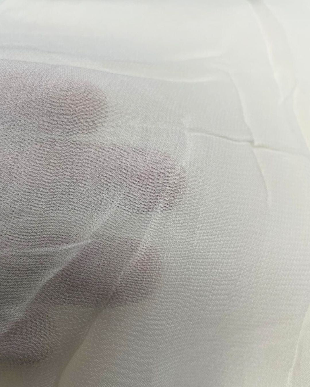 KSJ - Dyeable Viscose Georgette 60X60 Fabric Dyeable Semi