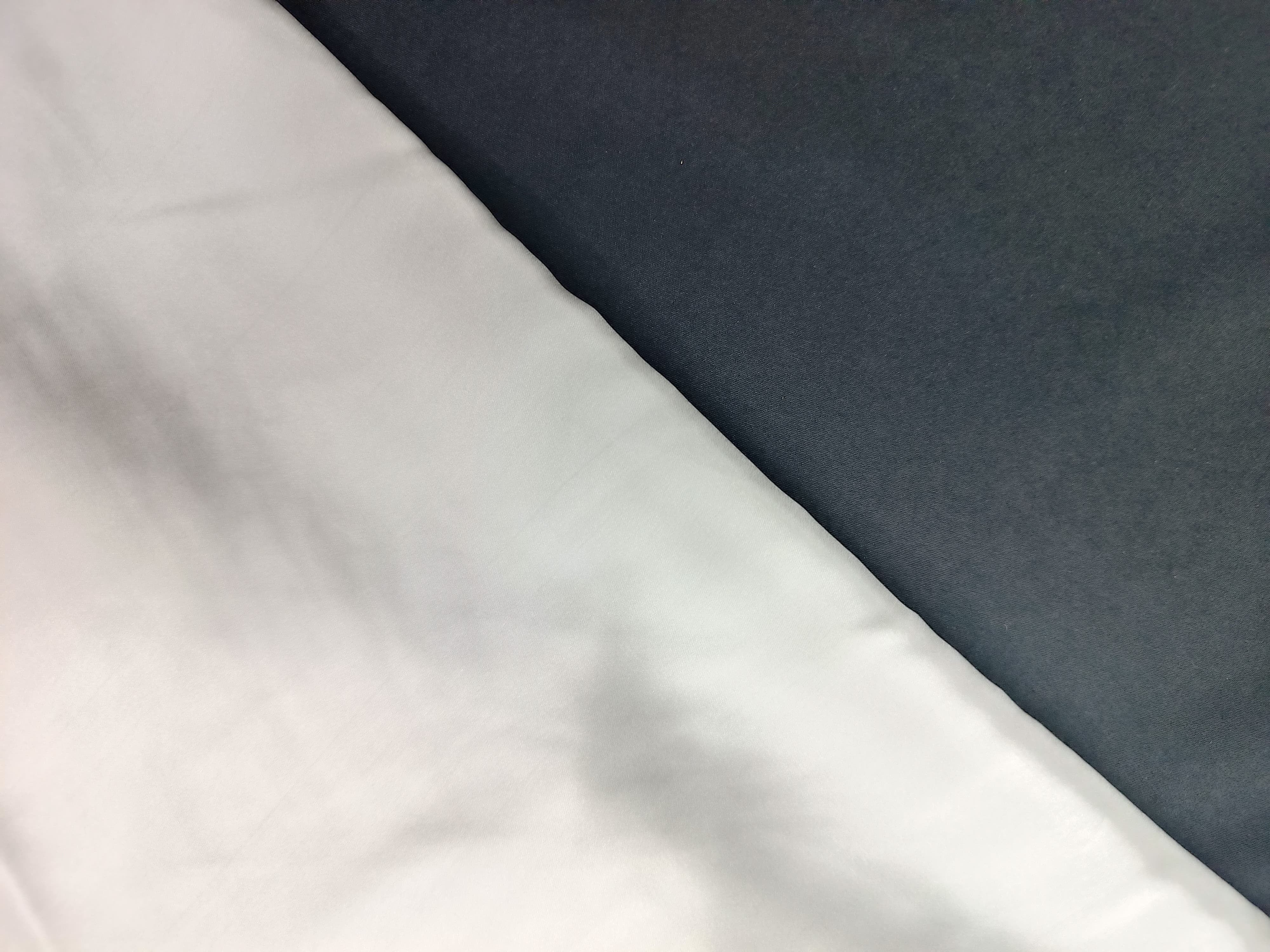 SHIVSHAKTI - White Plain Dyeable Semi Satin Fabric (Per Meter - 54) - Kapda Shop