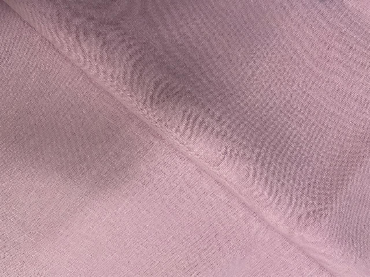 Light Lavender Plain Pure Linen Fabric - 60 Lea - Kapda Shop