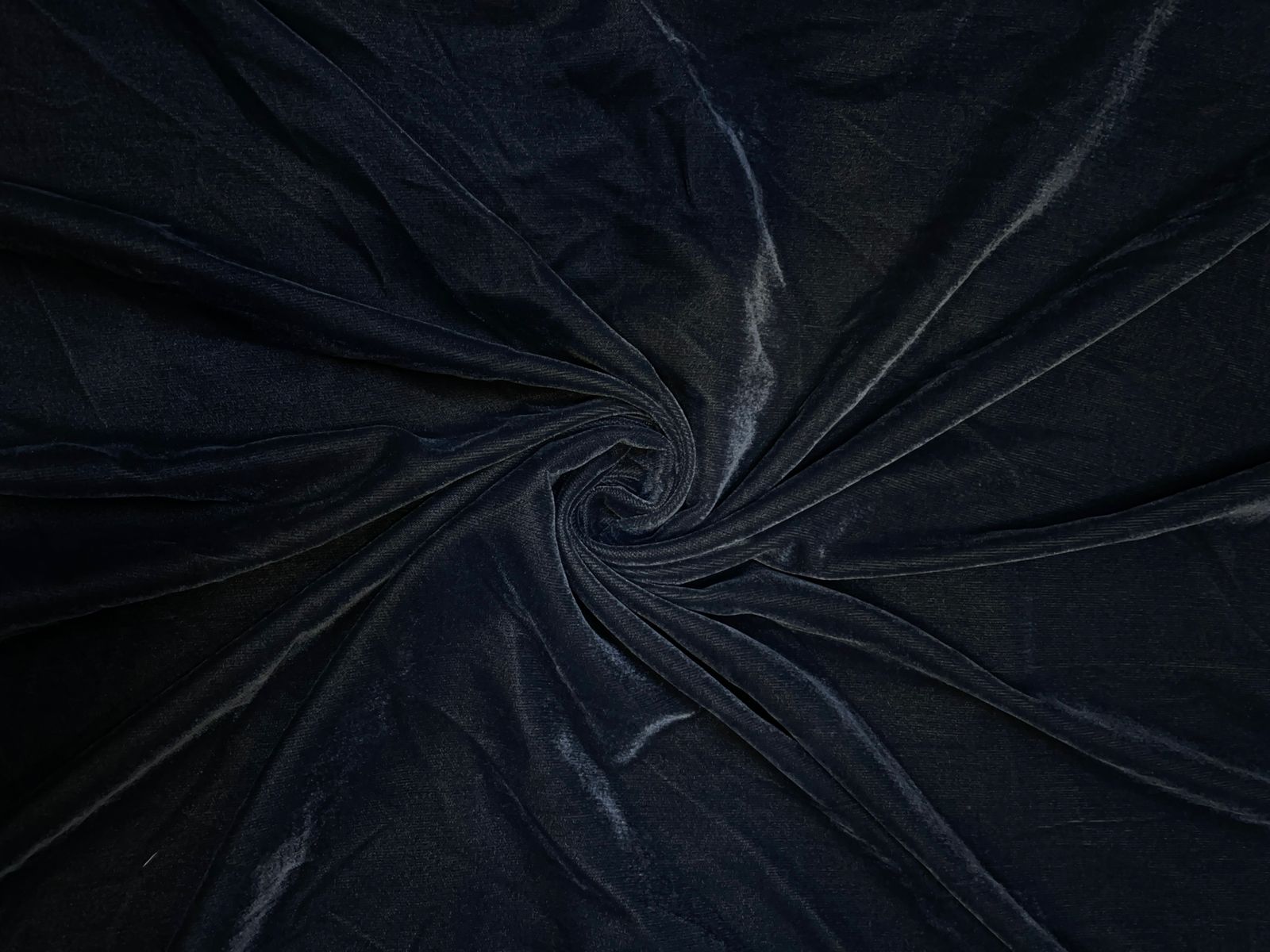 Grey Plain Velvet Fabric KTEX