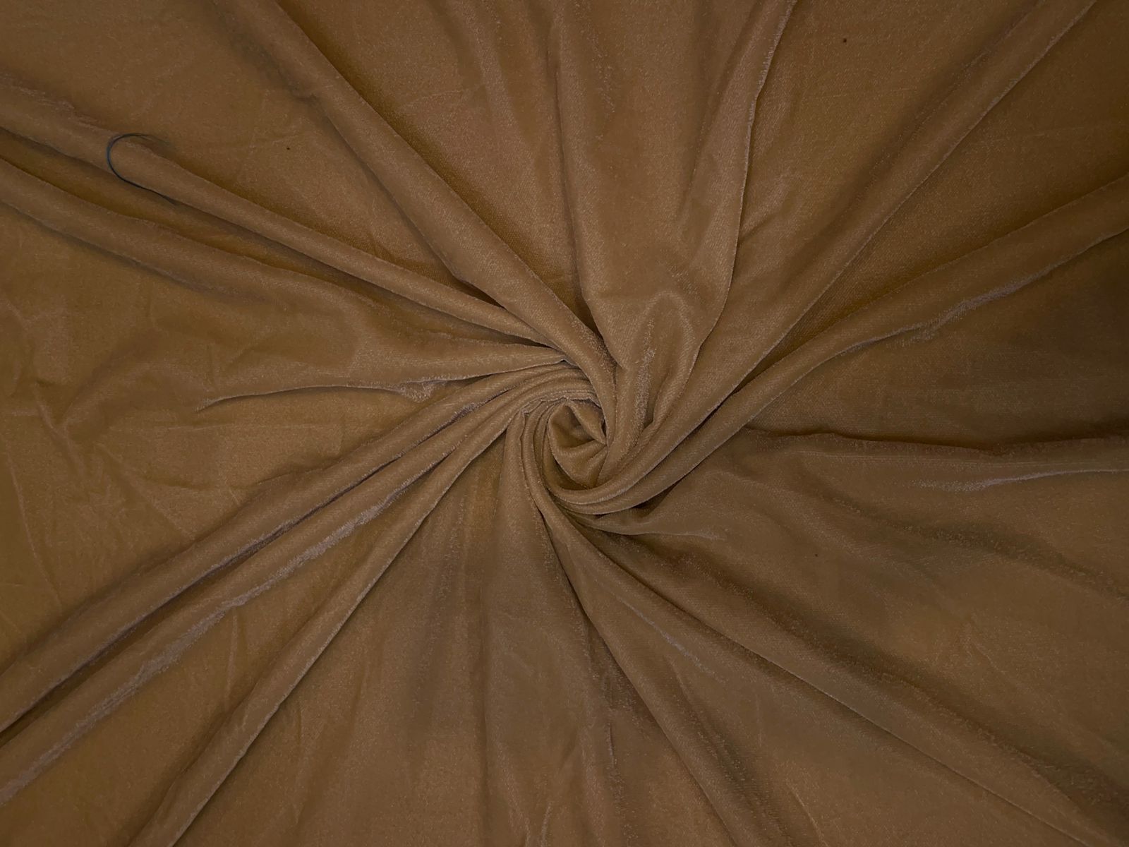 Beige Plain Velvet Fabric Kapdashop